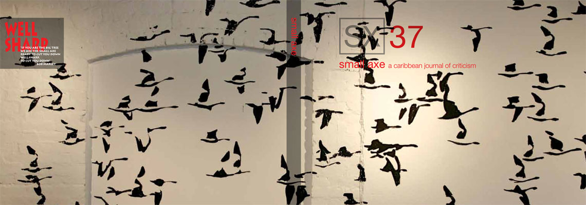 <h3>Cover Story</h3><em> Flock</em> on the cover of Small Axe 37